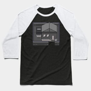 Monochrome top down house clear Baseball T-Shirt